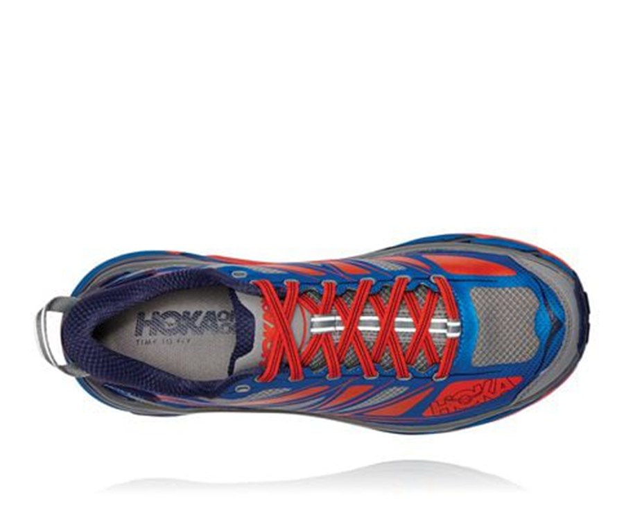 Trail Shoes Mens - Hoka One One Mafate Speed 2 - Blue - XBSWNMA-53